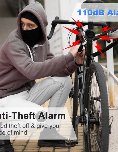 Load image into Gallery viewer, Wireless Bike Vibration Alarm USB Charging Remote Control Burglar Motorcycle Bike Security Detector System Bicycle Alarm
