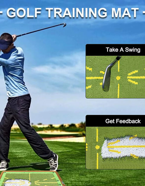 Load image into Gallery viewer, SwingPerfect Golf Training Mat – Portable Swing Detection &amp; Impact Tracing Aid for Better Golf Shots
