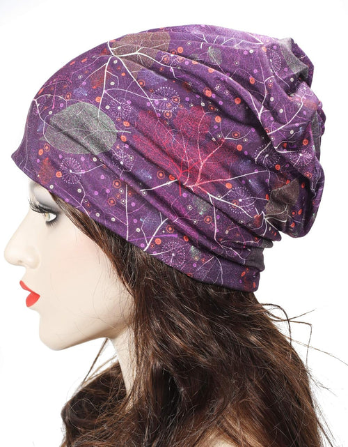 Load image into Gallery viewer, Women Fashion Slouchy Beanie Hat for Summer Stretch Infinity Scarf Headwear Skull Cap
