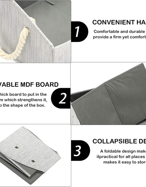 Load image into Gallery viewer, Canvas Pet Toy and Accessory Storage Bin, Basket Chest Organizer - Perfect for Organizing Pet Toys, Blankets, Leashes and Food 0605
