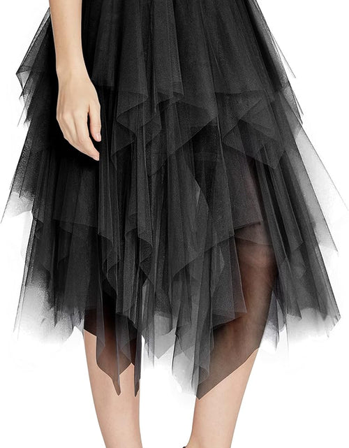 Load image into Gallery viewer, Women&#39;S Sheer Tutu Skirt Tulle Mesh Layered Midi Skirt
