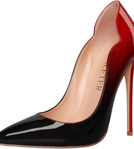 High Heels for Women, 4.72 Inch/12Cm Pointed Toe Dress Shoes Stiletto Heels Evening Party Pumps