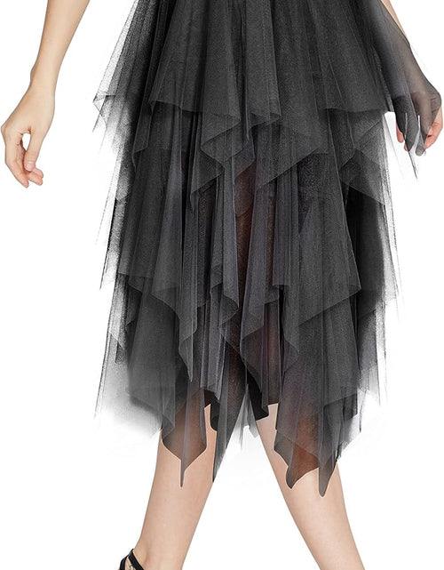 Load image into Gallery viewer, Women&#39;S Sheer Tutu Skirt Tulle Mesh Layered Midi Skirt
