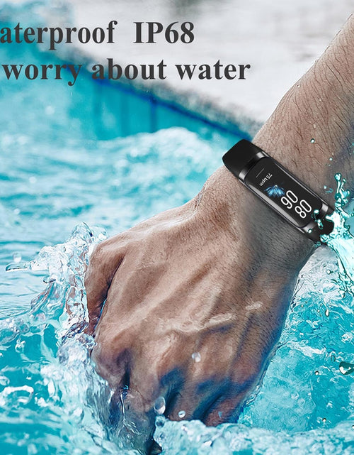 Load image into Gallery viewer, Keep Health Fitness Trackers for Women Men, Amoled Fitness Tracker for Android&amp;Ios, Alarm Stopwatch Fitness Tracker with Blood Pressure Monitor, Calories Burned IP68 Waterproof Fitness Step Tracker
