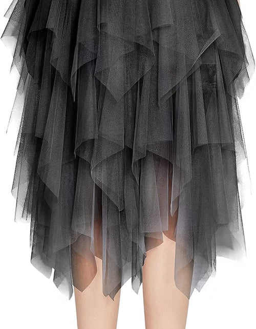 Load image into Gallery viewer, Women&#39;S Sheer Tutu Skirt Tulle Mesh Layered Midi Skirt
