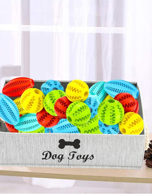 Load image into Gallery viewer, Canvas Pet Toy and Accessory Storage Bin, Basket Chest Organizer - Perfect for Organizing Pet Toys, Blankets, Leashes and Food 0605
