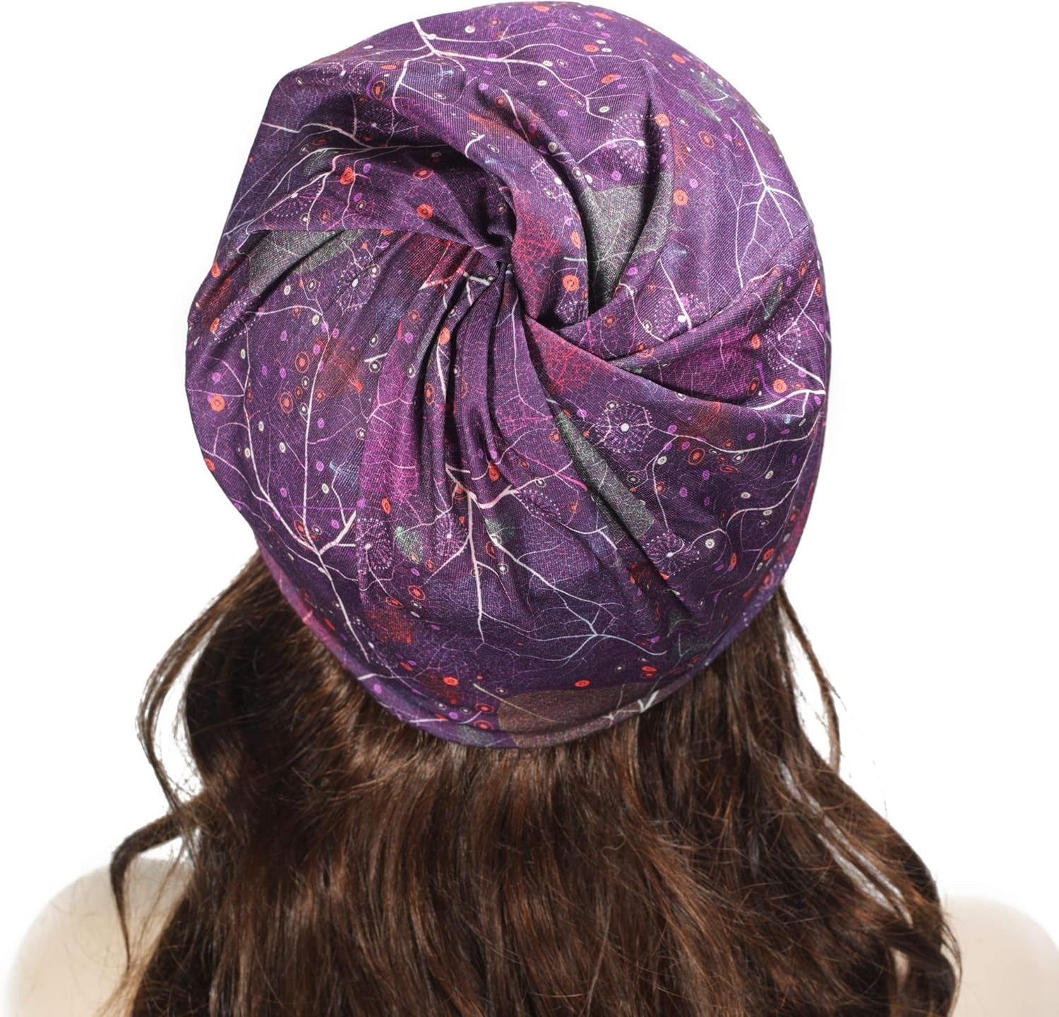 Women Fashion Slouchy Beanie Hat for Summer Stretch Infinity Scarf Headwear Skull Cap