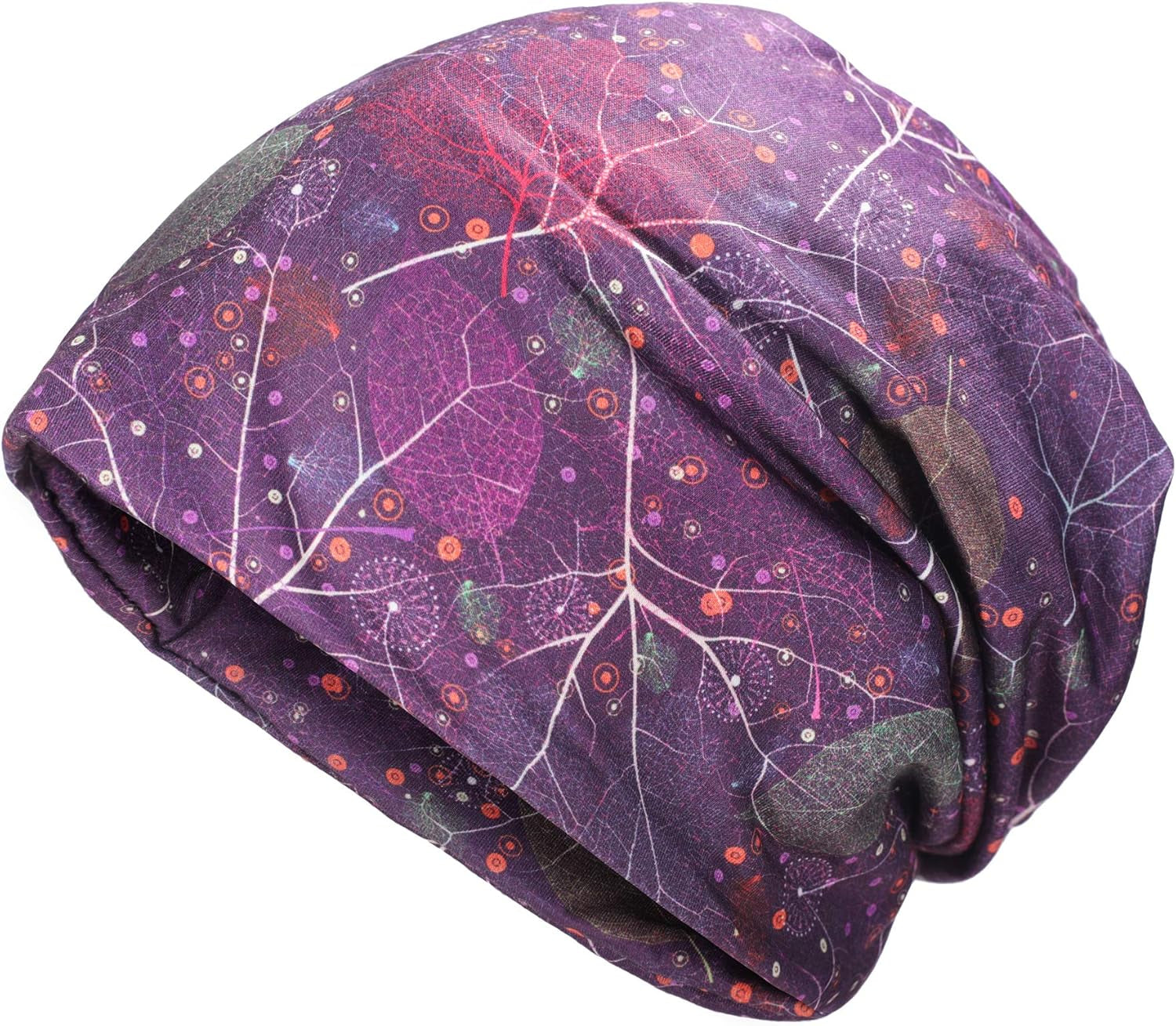 Women Fashion Slouchy Beanie Hat for Summer Stretch Infinity Scarf Headwear Skull Cap